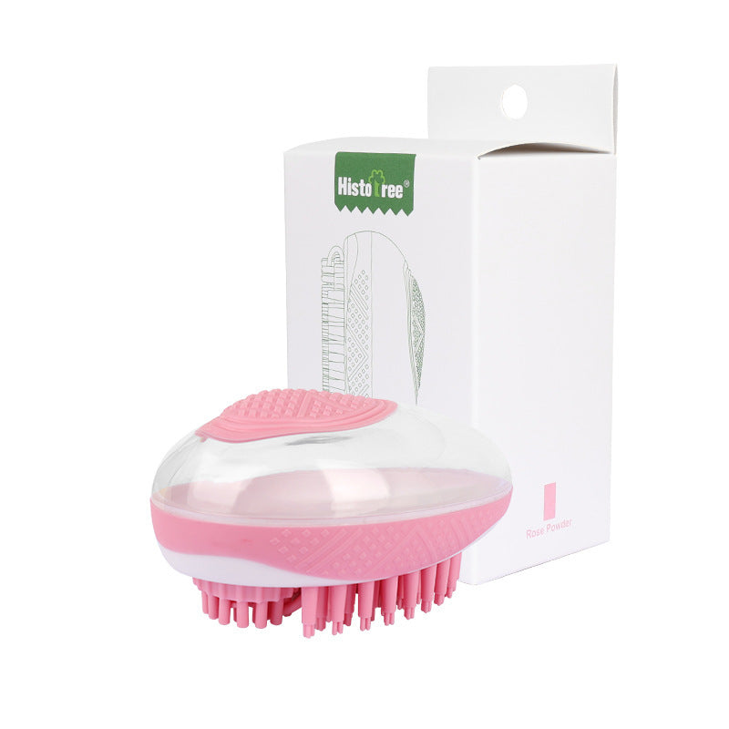 Groom Glory 2-in-1 Pet Bath Massage Brush - Soft Silicone Groomer