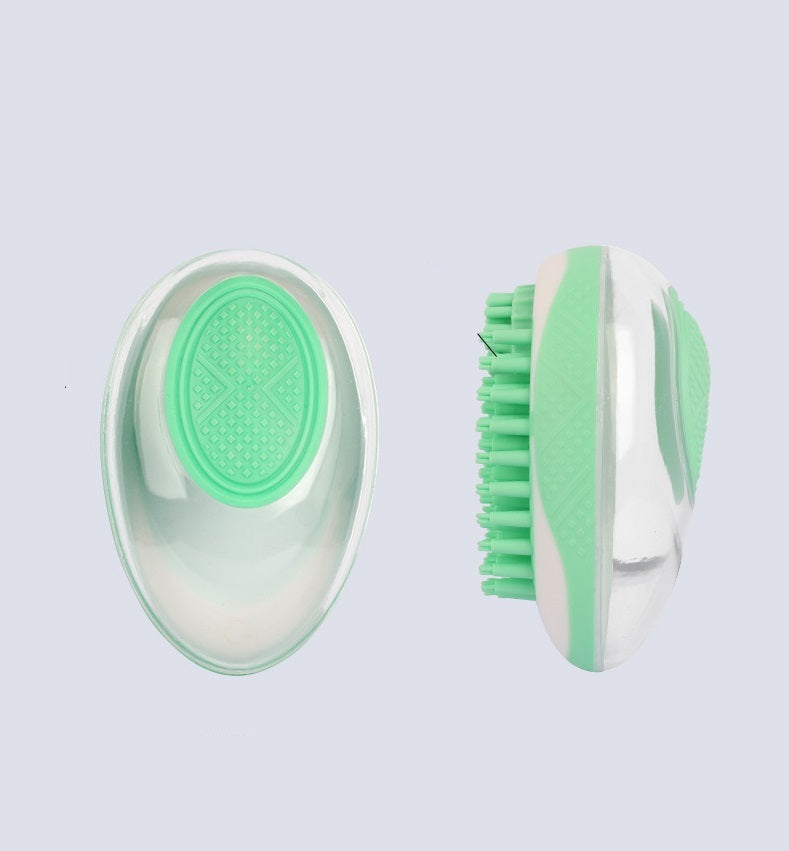 Groom Glory 2-in-1 Pet Bath Massage Brush - Soft Silicone Groomer