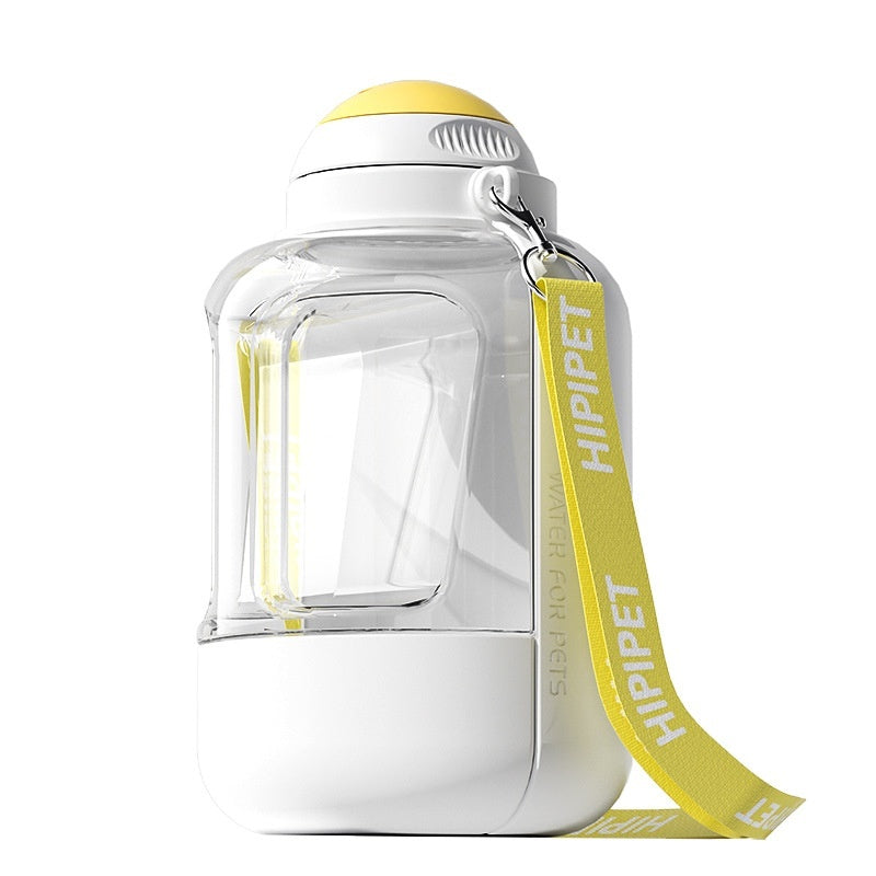 Groom Glory 2-in-1 Portable Pet Water & Food Bottle – Leakproof Travel Dispenser