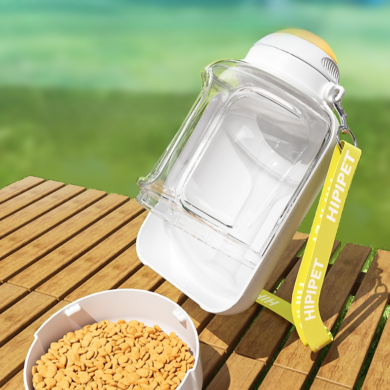 Groom Glory 2-in-1 Portable Pet Water & Food Bottle – Leakproof Travel Dispenser-1