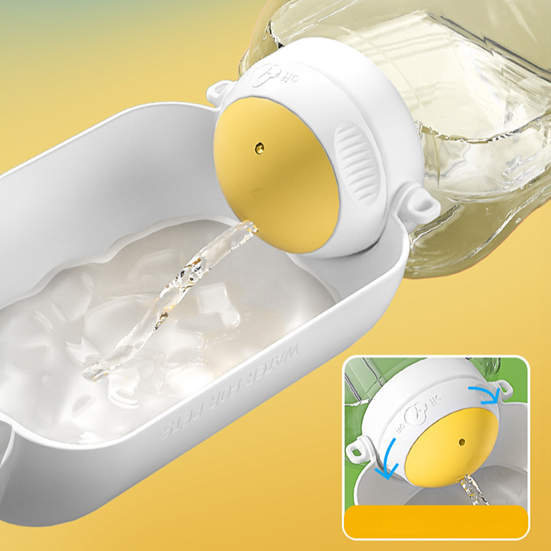 Groom Glory 2-in-1 Portable Pet Water & Food Bottle – Leakproof Travel Dispenser-2