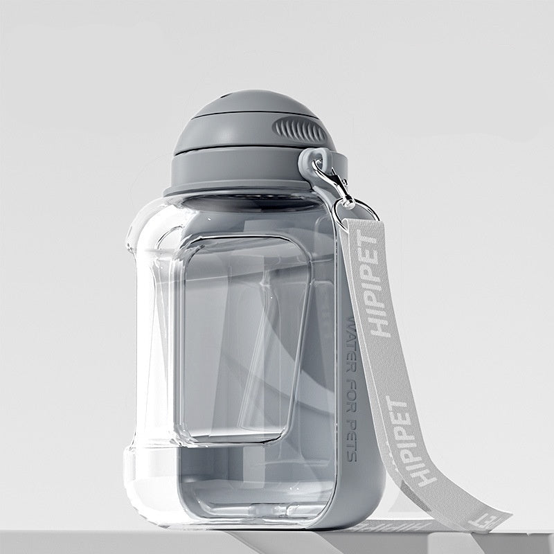 Groom Glory 2-in-1 Portable Pet Water & Food Bottle – Leakproof Travel Dispenser