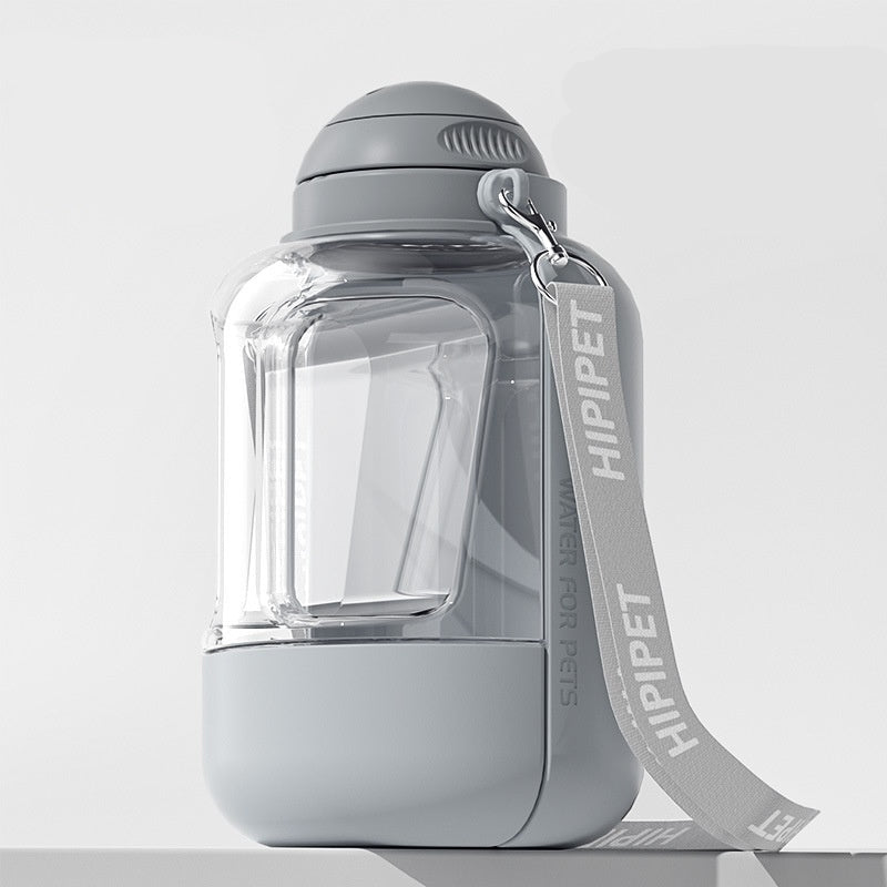 Groom Glory 2-in-1 Portable Pet Water & Food Bottle – Leakproof Travel Dispenser