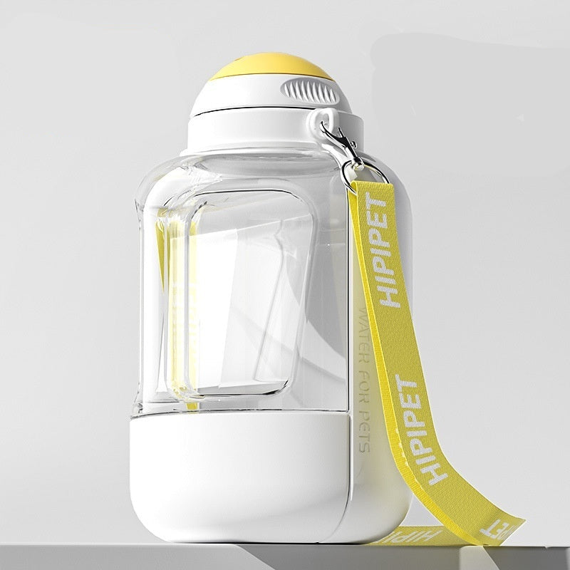 Groom Glory 2-in-1 Portable Pet Water & Food Bottle – Leakproof Travel Dispenser