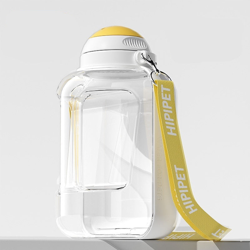 Groom Glory 2-in-1 Portable Pet Water & Food Bottle – Leakproof Travel Dispenser