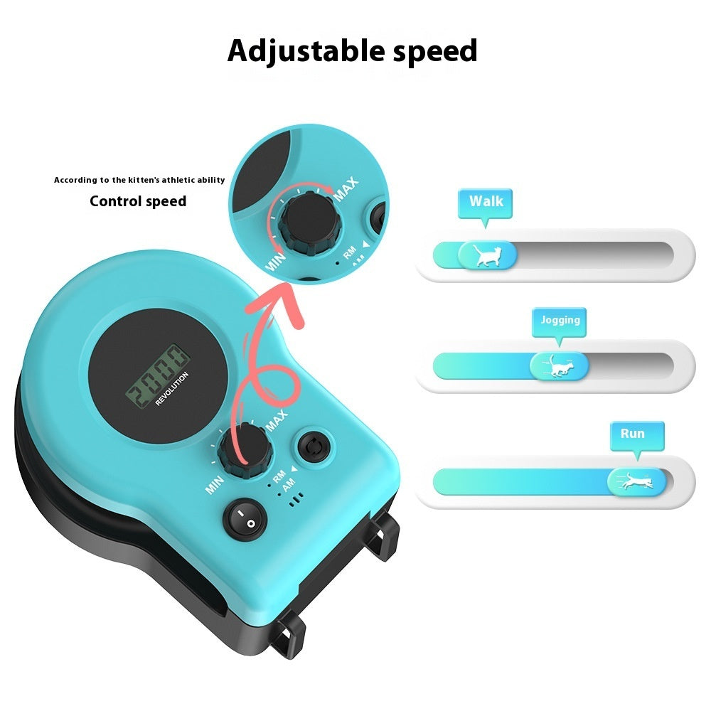 Groom Glory Adjustable Cat Running Treadmill - Interactive & Remote Control