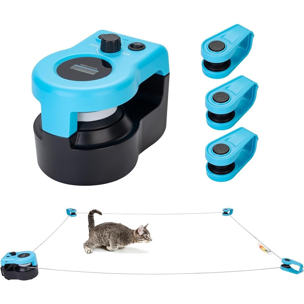 Groom Glory Adjustable Cat Running Treadmill - Interactive & Remote Control
