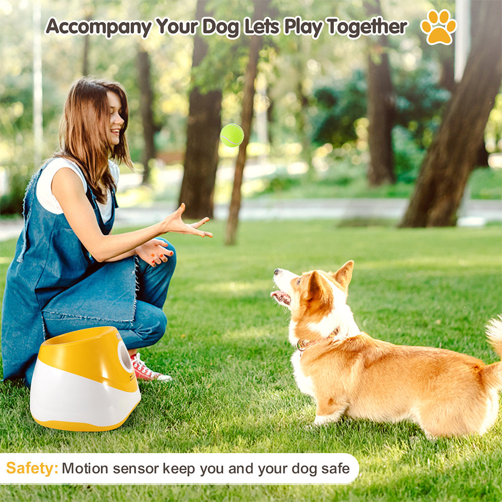 Groom Glory Automatic Dog Ball Launcher – Interactive Tennis Ball Thrower