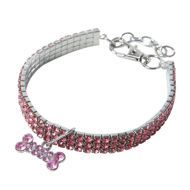 Groom Glory Bling Rhinestone Dog Collar – Crystal Puppy Collar