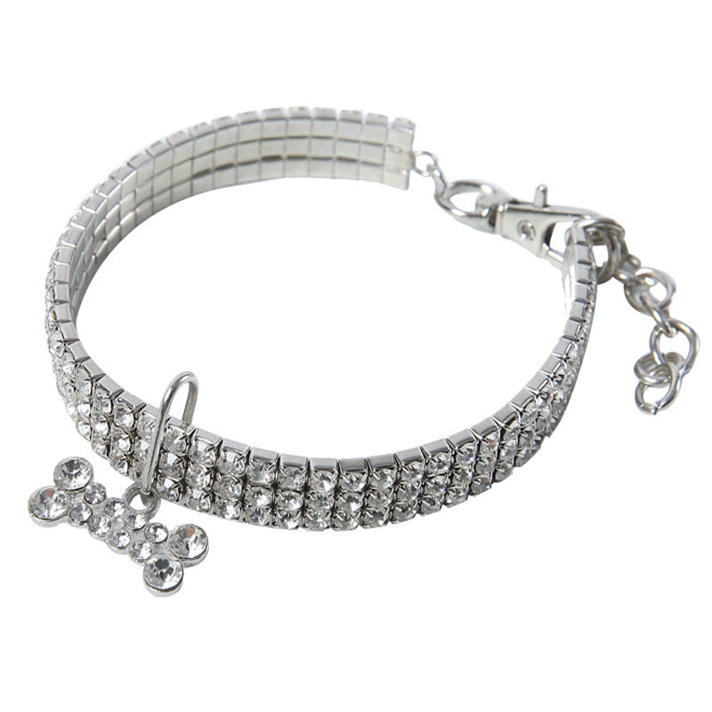 Groom Glory Bling Rhinestone Dog Collar – Crystal Puppy Collar