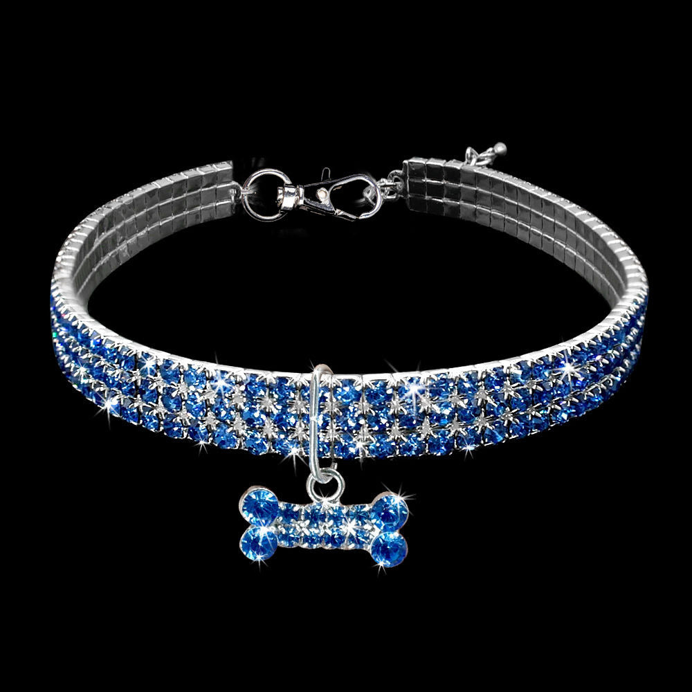 Groom Glory Bling Rhinestone Dog Collar – Crystal Puppy Collar