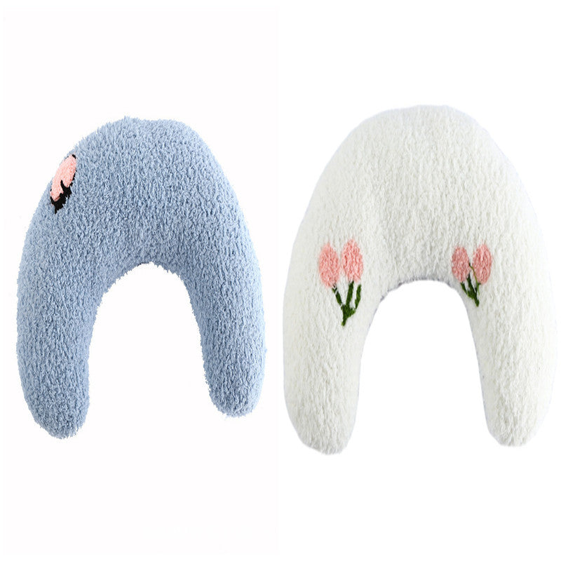 Groom Glory Cat U-Shaped Sleep Pillow – Soft Neck Support for Small Pets