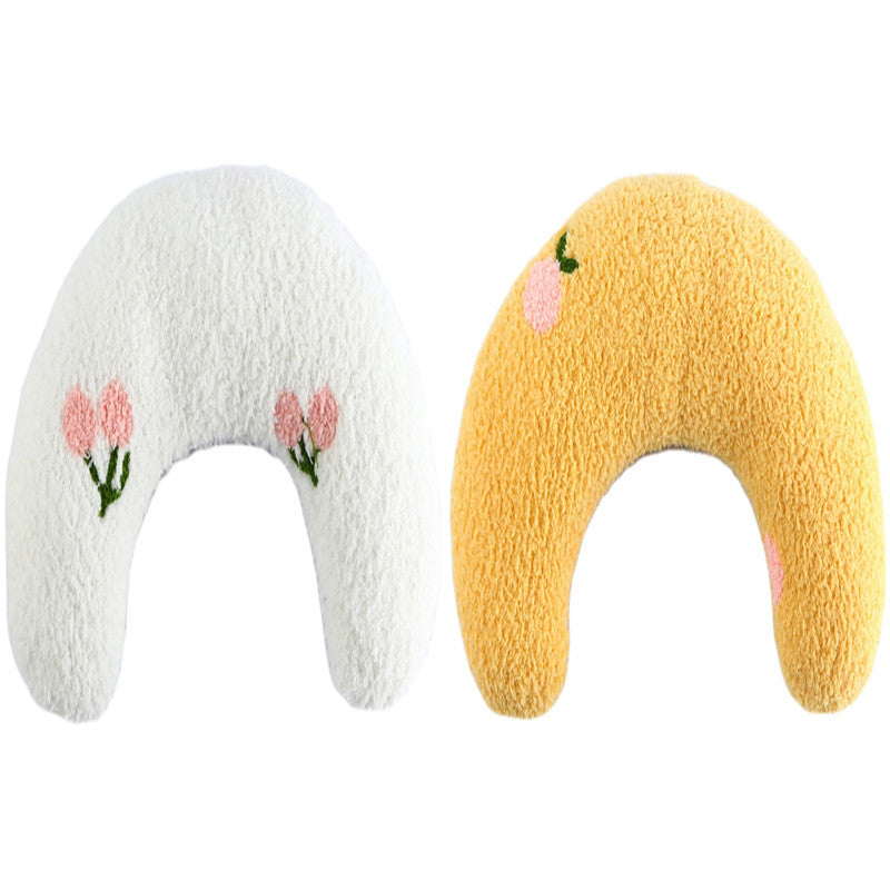 Groom Glory Cat U-Shaped Sleep Pillow – Soft Neck Support for Small Pets