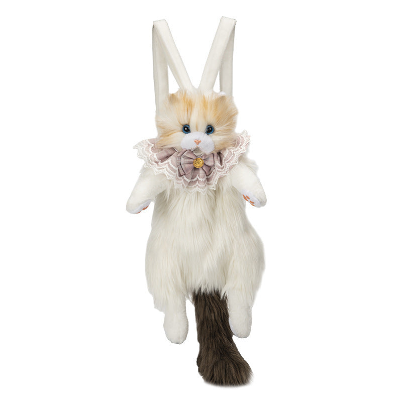 Groom Glory Cute Ragdoll Plush Backpack – Lightweight Toy-Inspired Bag