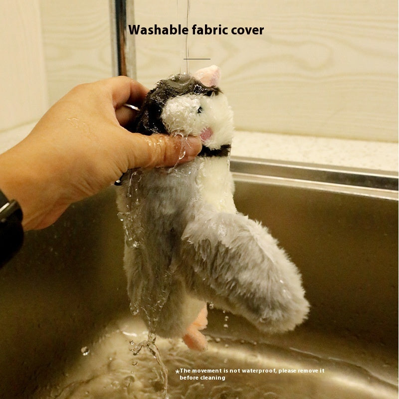 Groom Glory Electric Flapping Plush Pet Toy – Interactive Sound Coati Toy