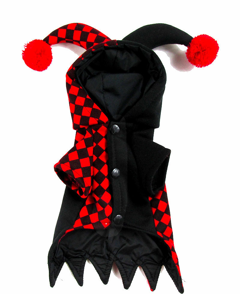 Groom Glory Funny Clown Halloween Costume for Dogs & Cats – Pet Transformation Outfit with Hat