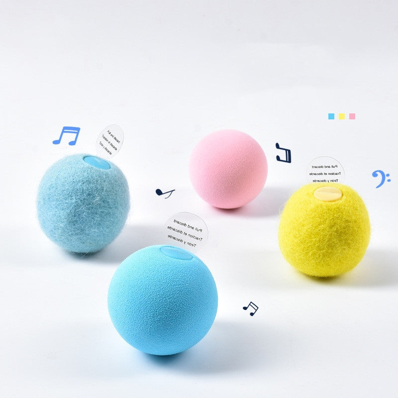 Groom Glory Interactive Cat Toy Ball – Catnip Sound Ball for Playful Cats
