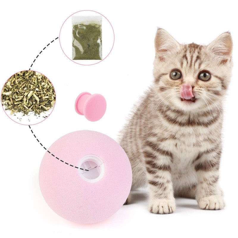 Groom Glory Interactive Cat Toy Ball – Catnip Sound Ball for Playful Cats