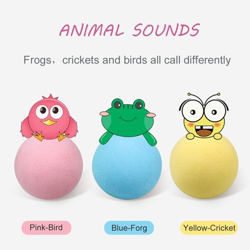 Groom Glory Interactive Cat Toy Ball – Catnip Sound Ball for Playful Cats