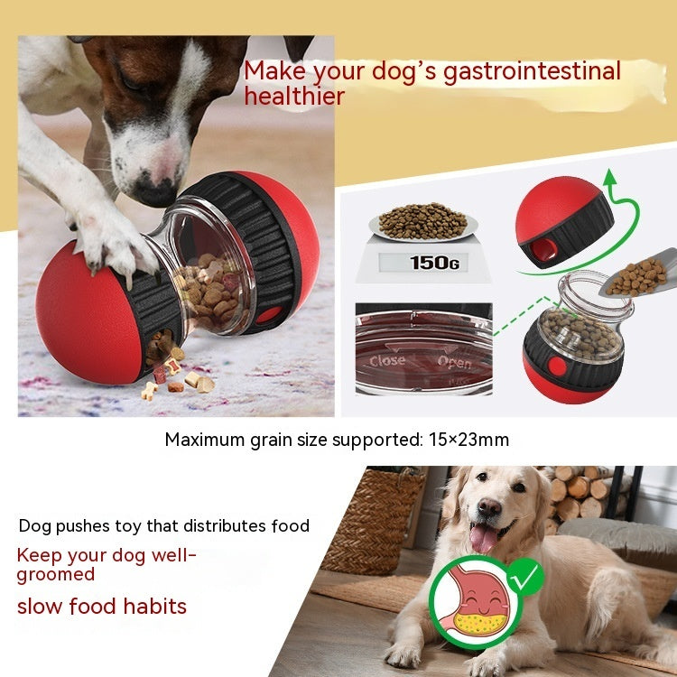 Groom Glory Interactive Dog Puzzle Toy – Food Dispensing Tumbler Ball