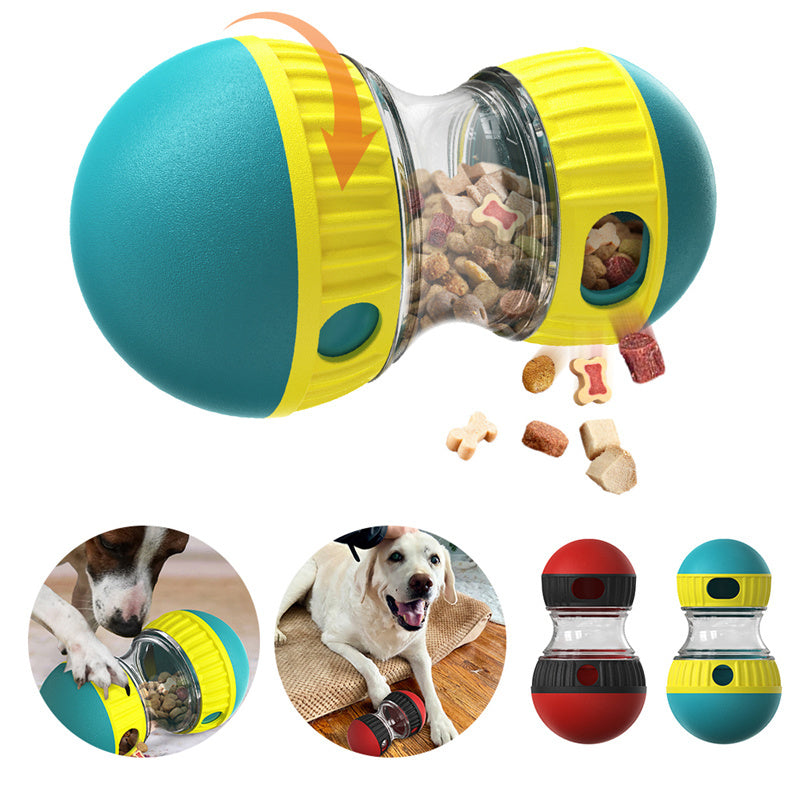 Groom Glory Interactive Dog Puzzle Toy – Food Dispensing Tumbler Ball