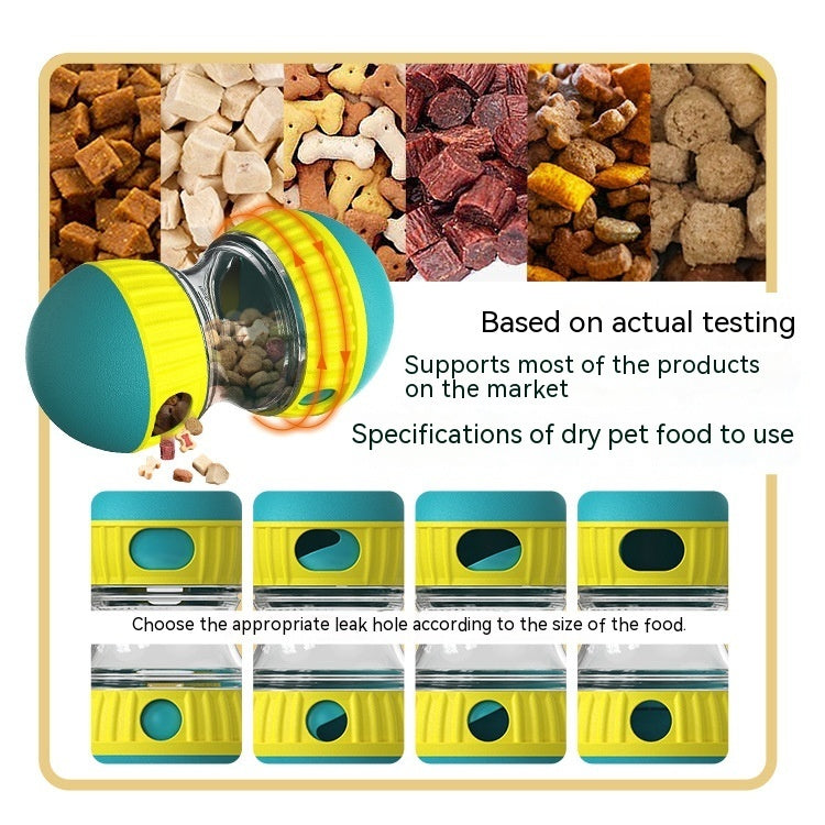 Groom Glory Interactive Dog Puzzle Toy – Food Dispensing Tumbler Ball