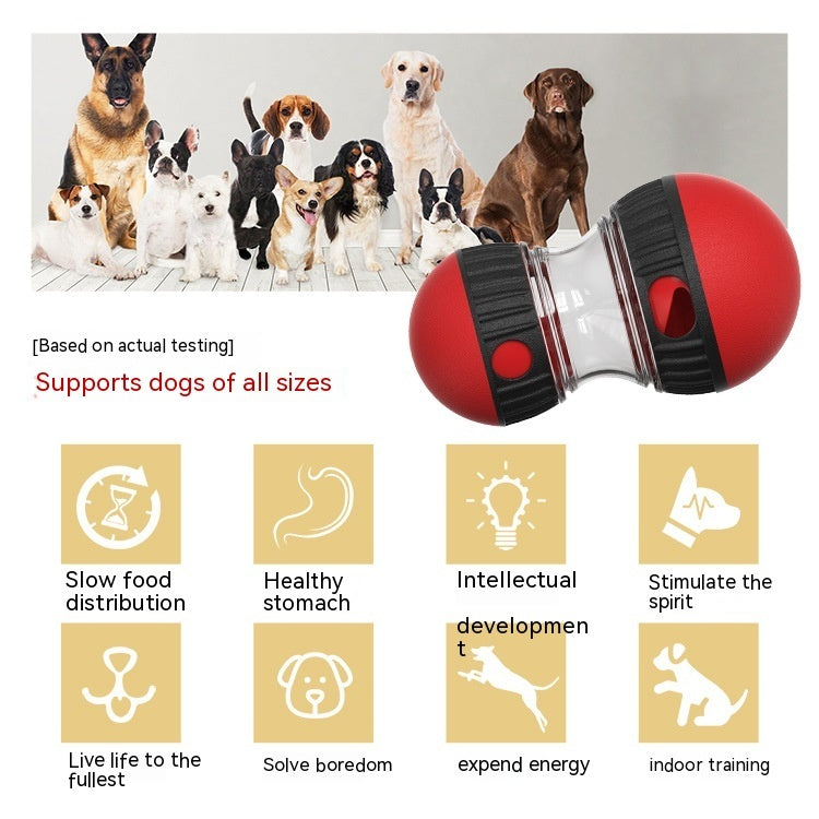 Groom Glory Interactive Dog Puzzle Toy – Food Dispensing Tumbler Ball