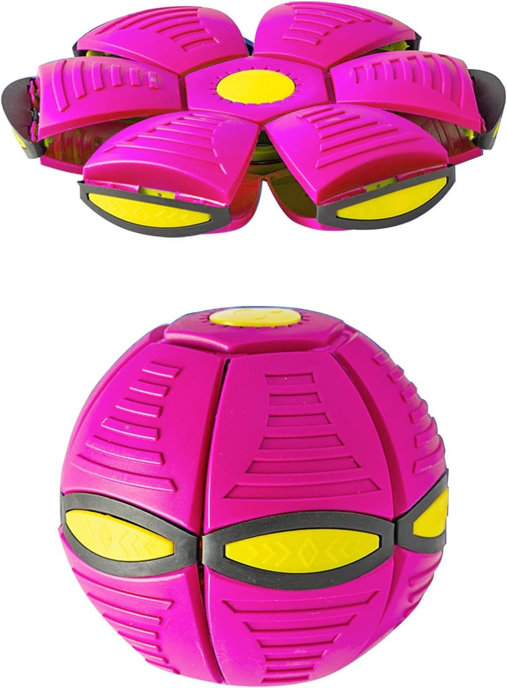 Groom Glory Magic Flying Saucer Ball Dog Toy with Lights – Outdoor Pet Game