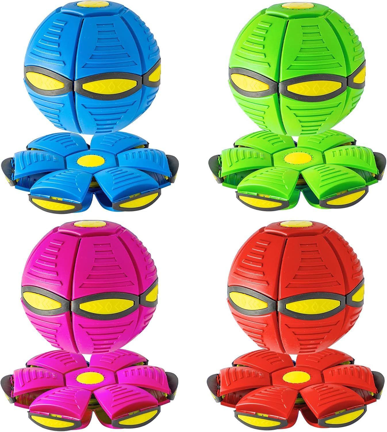 Groom Glory Magic Flying Saucer Ball Dog Toy with Lights – Outdoor Pet Game