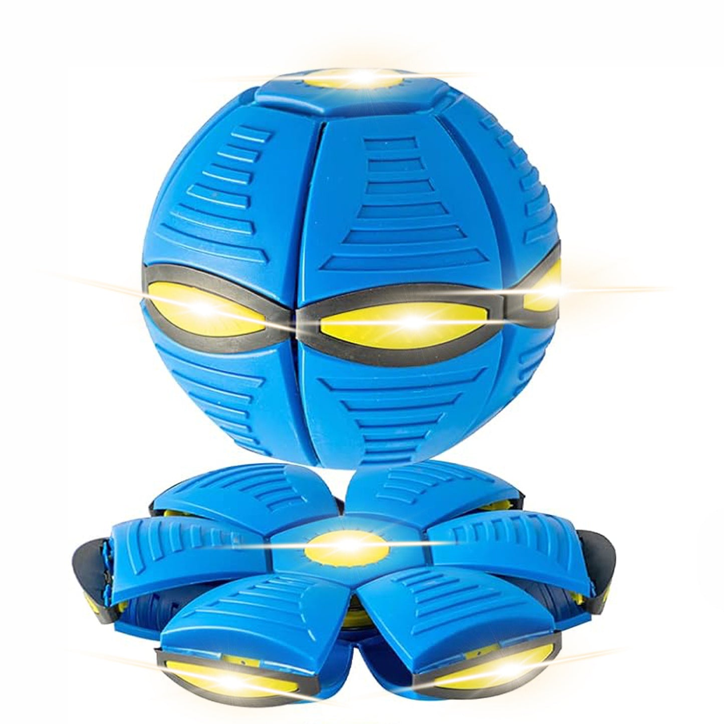 Groom Glory Magic Flying Saucer Ball Dog Toy with Lights – Outdoor Pet Game