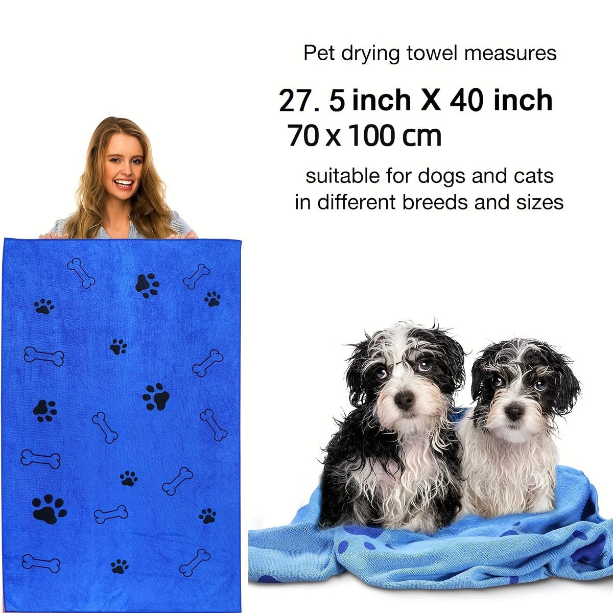 Groom Glory Microfiber Absorbent Bath Towel