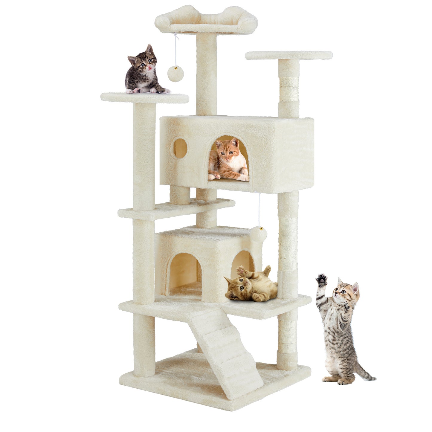 Groom Glory Multi-Level Cat Tree Tower – Activity Frame with Loungers & Perches