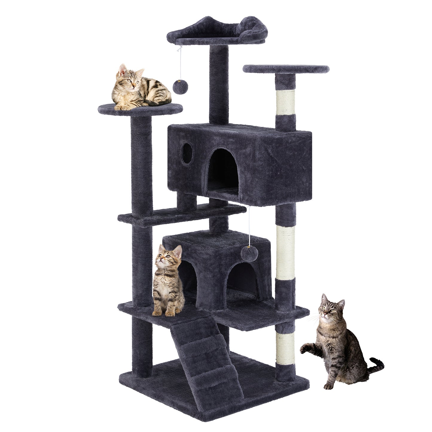 Groom Glory Multi-Level Cat Tree Tower – Activity Frame with Loungers & Perches