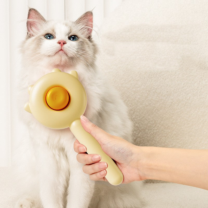 Groom Glory Pet Hair Removal Massage Comb - Gentle Grooming Brush