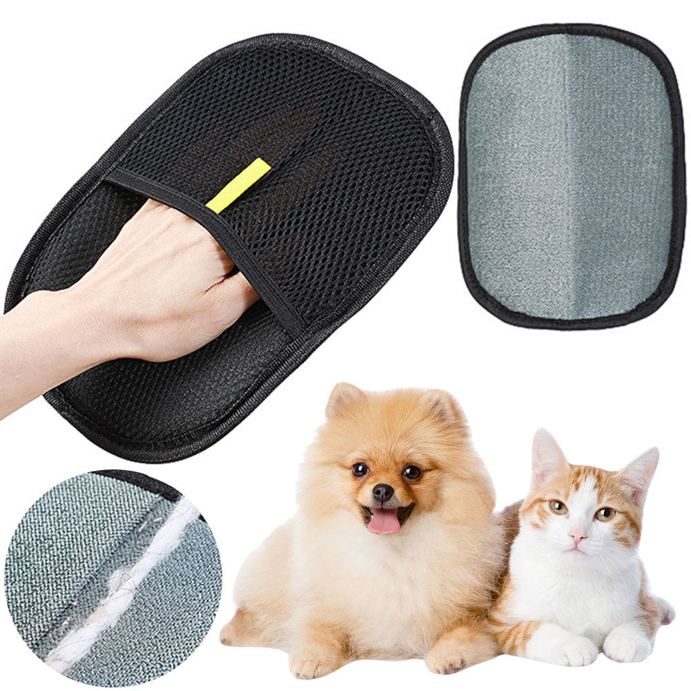 Groom Glory Pet Hair Remover Grooming Glove - Soft Silicone Mitt