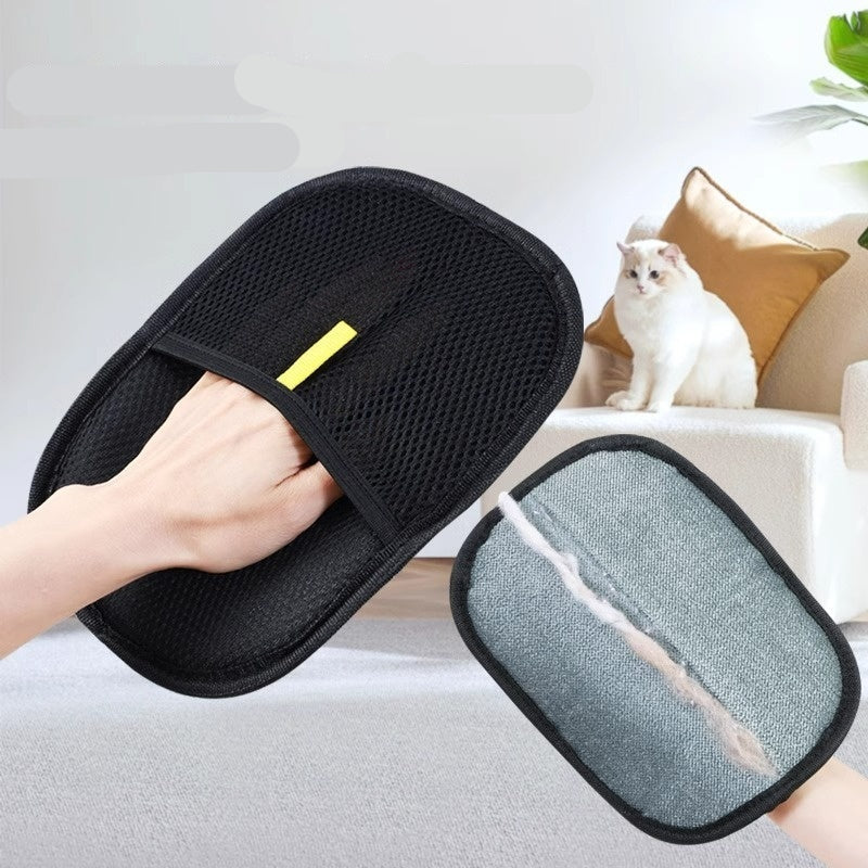 Groom Glory Pet Hair Remover Grooming Glove - Soft Silicone Mitt