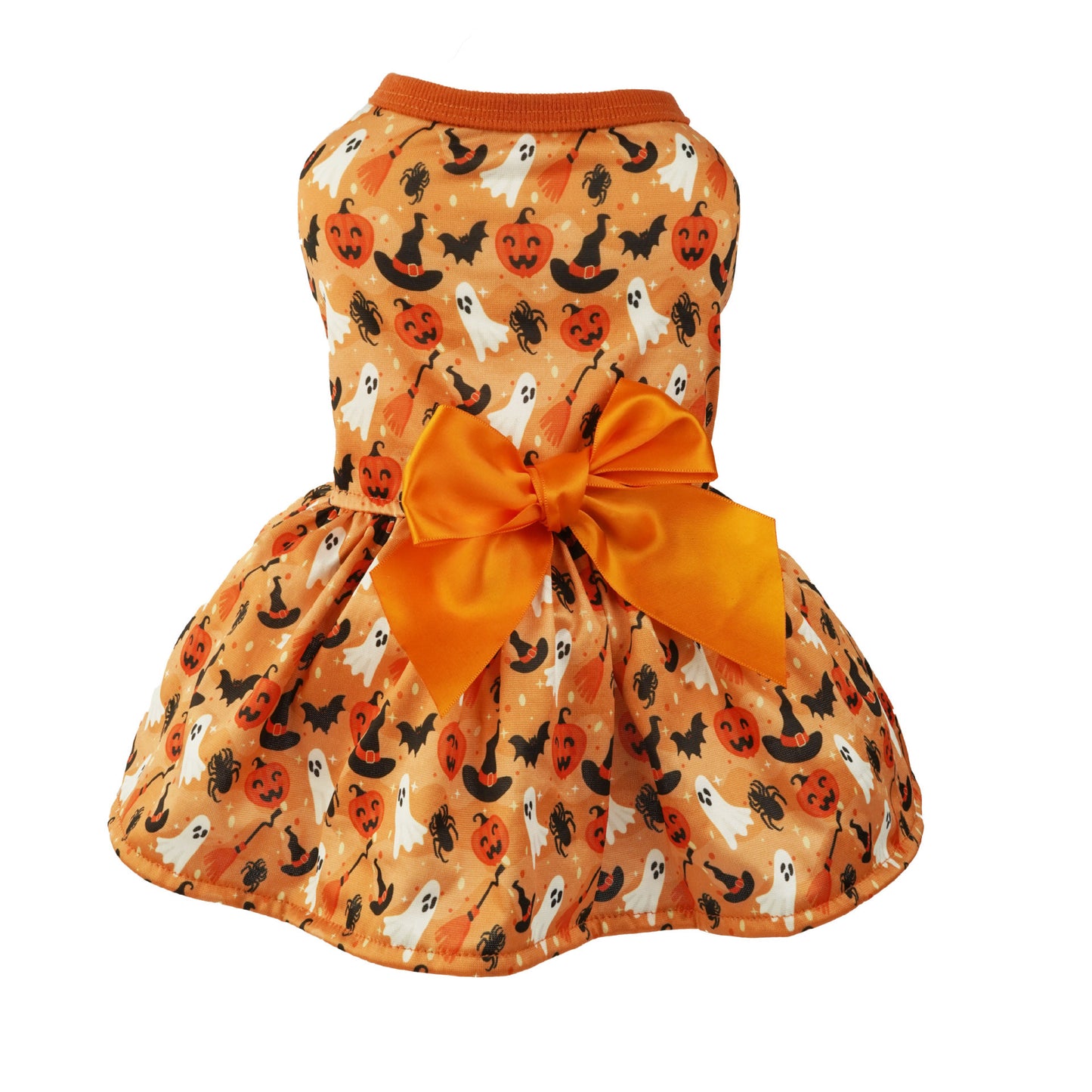 Groom Glory Pet Halloween Party Dress – Cute Orange Costume for Dogs & Cats