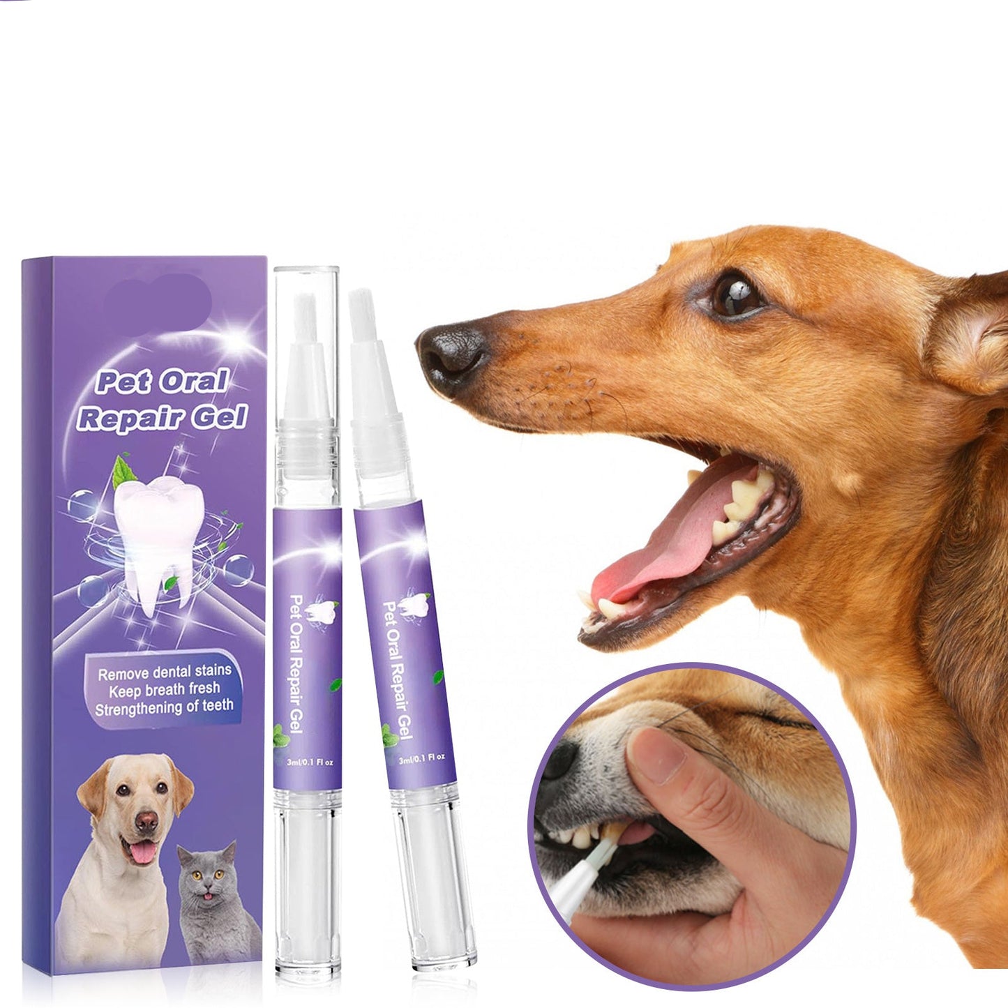 Groom Glory Pet Oral Repair Gel Cleaner - 2PCS Pack