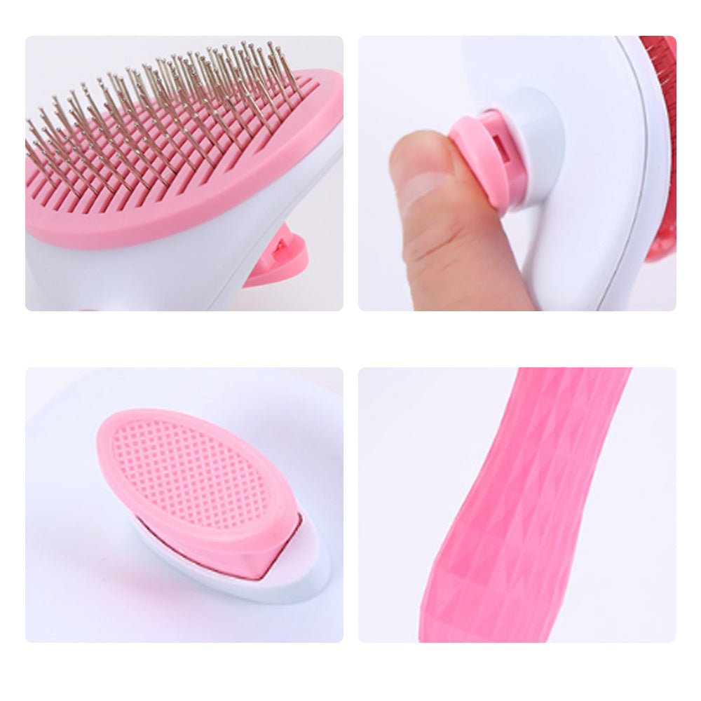 Groom Glory Pet Self-Cleaning Grooming Comb - Easy Deshedding Brush