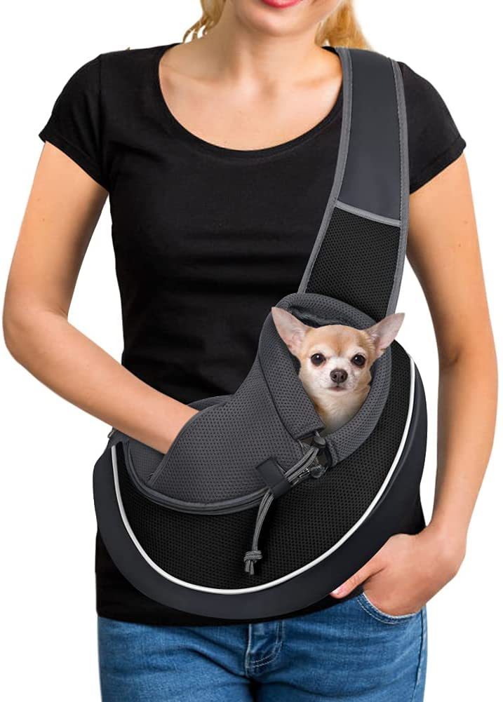 Groom Glory Portable Crossbody Pet Carrier Bag - Breathable & Secure