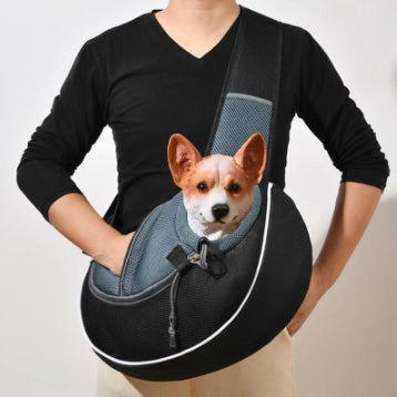 Groom Glory Portable Crossbody Pet Carrier Bag - Breathable & Secure
