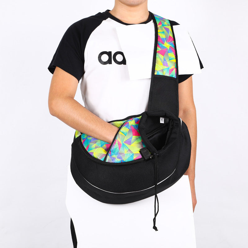 Groom Glory Portable Crossbody Pet Carrier Bag - Breathable & Secure