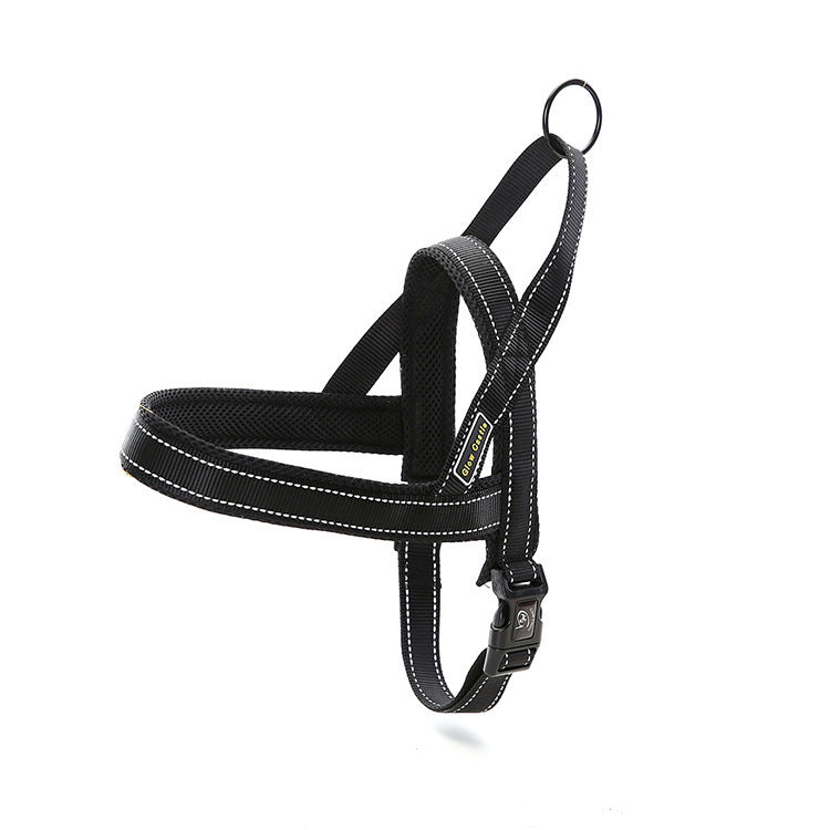 Reflective Nylon Dog Chest Harness - Quick-Sleeve Strap