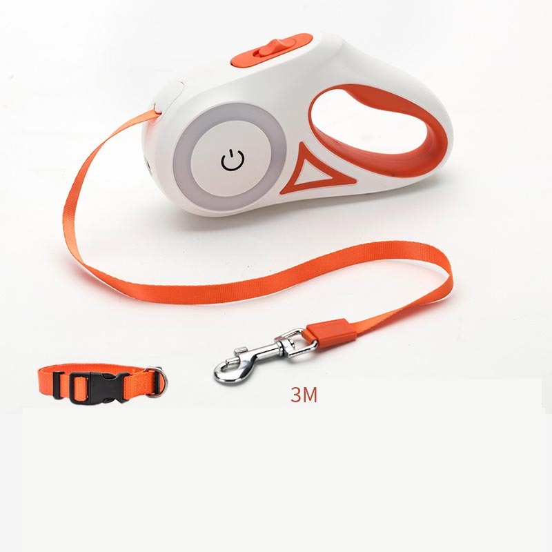 Groom Glory Retractable Dog Leash Collar - Smooth Telescopic