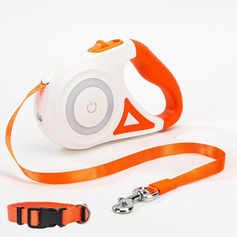 Groom Glory Retractable Dog Leash Collar - Smooth Telescopic