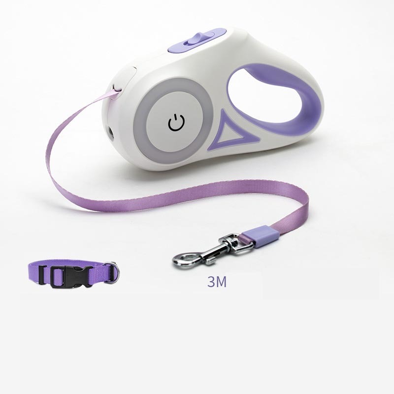 Groom Glory Retractable Dog Leash Collar - Smooth Telescopic