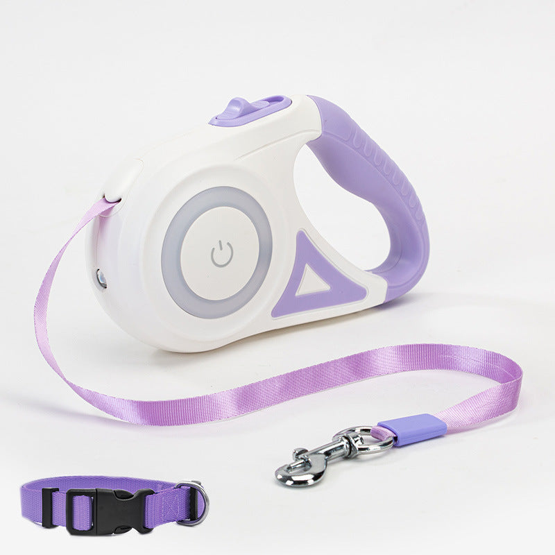 Groom Glory Retractable Dog Leash Collar - Smooth Telescopic