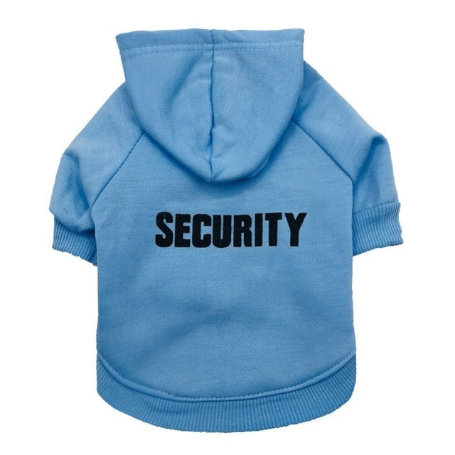Groom Glory Security Dog Sweater – Soft Fleece Hoodie for Small Pets
