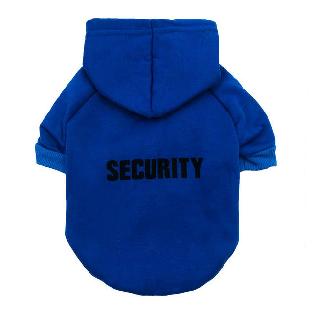 Groom Glory Security Dog Sweater – Soft Fleece Hoodie for Small Pets