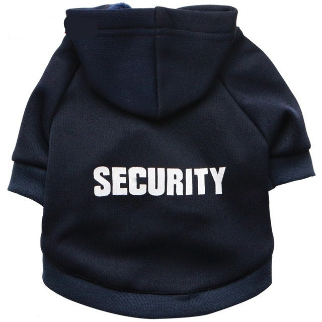 Groom Glory Security Dog Sweater – Soft Fleece Hoodie for Small Pets